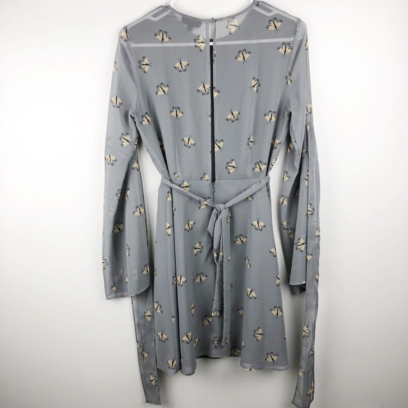 moth print skater dress